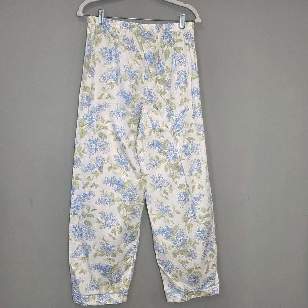 LL Bean Pajama Lounge Set Cotton MD Floral Soft Cozy Casual Cottage Boho - Picture 8 of 10